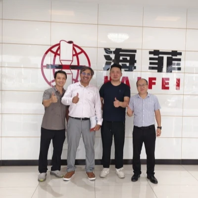 Overseas Client Visits Haifei For 600KVA Copper Diffusion Welding Machine